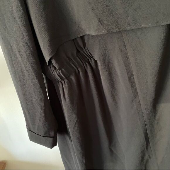 NY Collection Lightweight Poly Spandex Cardigan Style Jacket Black Size 3x - Picture 6 of 8